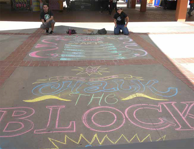 Chalk the Block Downtown Pop-Up Gallery