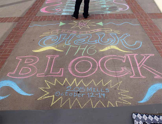 Chalk the Block Downtown Pop-Up Gallery