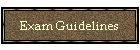 Exam Guidelines