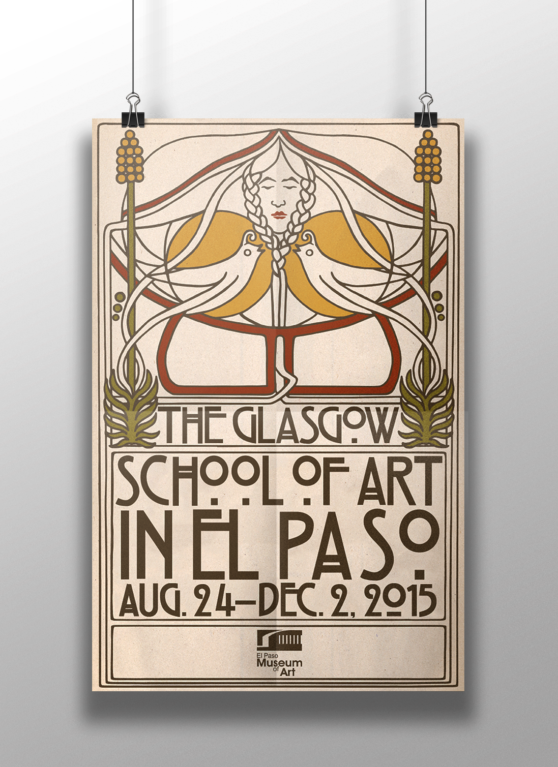 the glasgow school of art in el paso poster