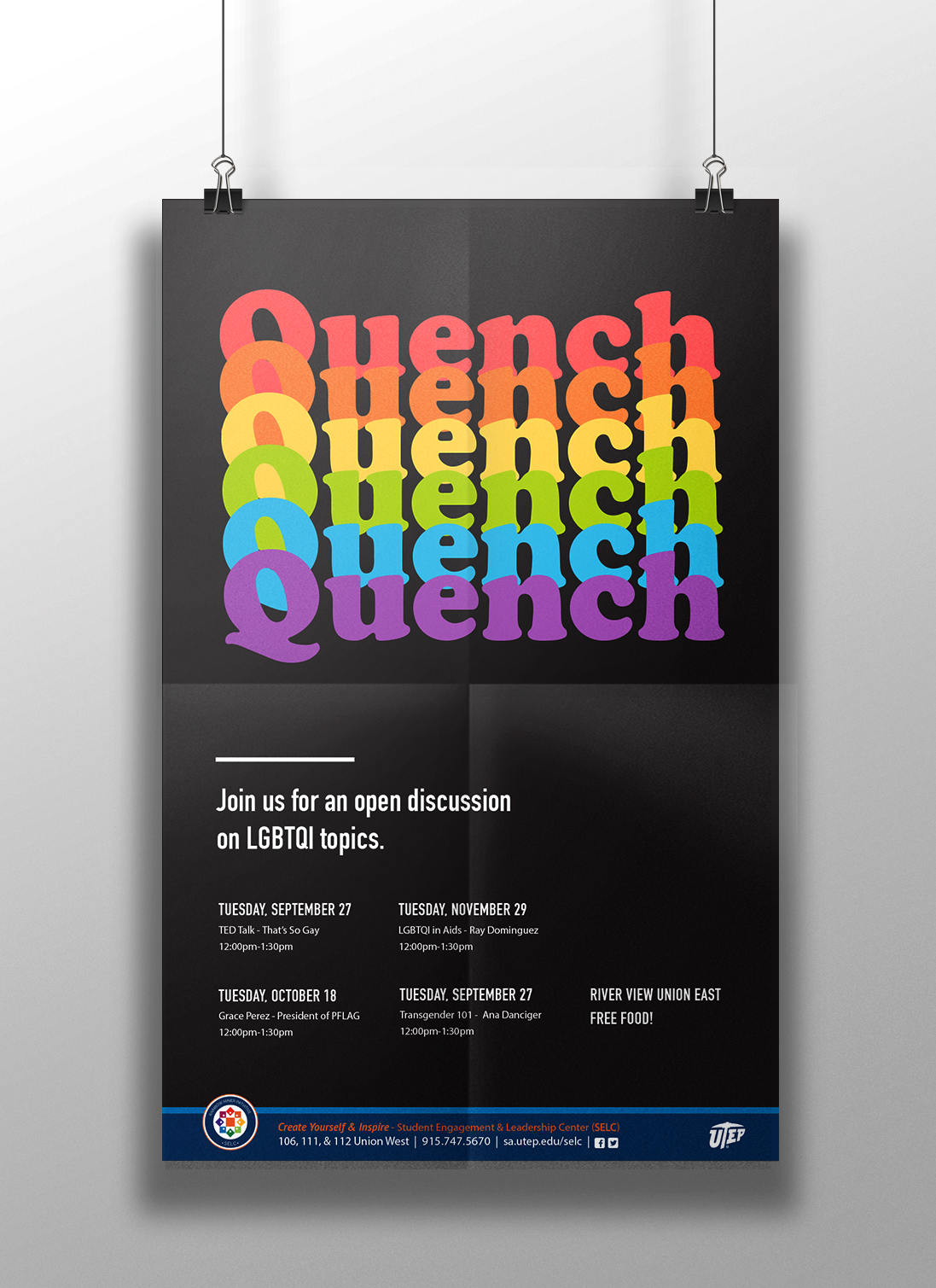 rainbow miner initiative quench series poster