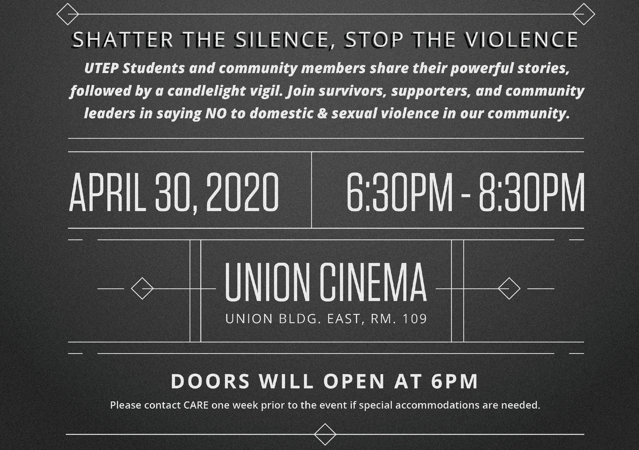 Take Back the Night Poster Close-up